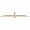 Ekena Millwork Eugene Smooth Timber Gable Bracket, Douglas Fir, 72"W x 12"H x 1 1/2"D x 3 1/2"F, 4/12 Pitch GBW072X12X0204EUG00SDF - alternate 1